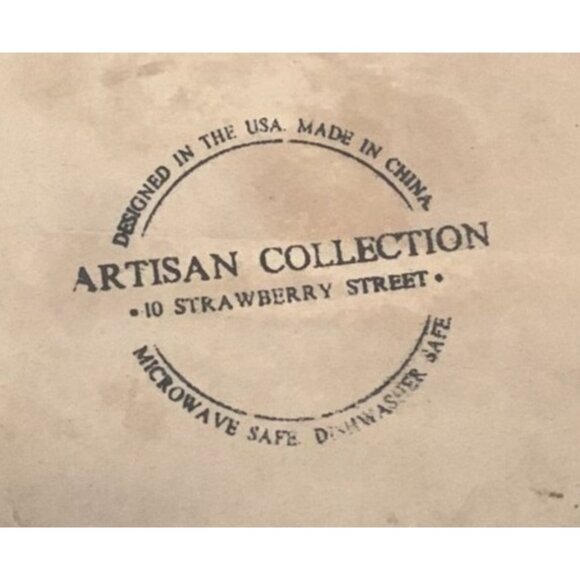 Handcrafted Ceramic Striped Mug With Large Handle - Picture 4 of 6